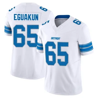 Kingsley Eguakun Detroit Lions Men's Limited Vapor F.U.S.E. 2nd Nike Jersey - White