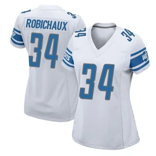 Kye Robichaux Detroit Lions Women's Game Nike Jersey - White