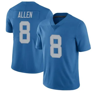 Kyle Allen Detroit Lions Youth Limited Throwback Vapor Untouchable Nike Jersey - Blue