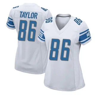 Malik Taylor Detroit Lions Women's Game Nike Jersey - White