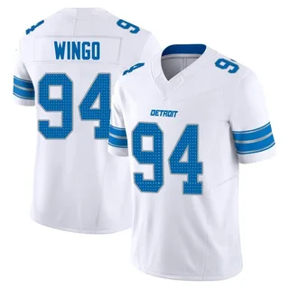 Mekhi Wingo Detroit Lions Men's Limited Vapor F.U.S.E. 2nd Nike Jersey - White