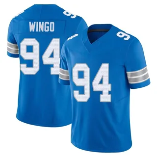Mekhi Wingo Detroit Lions Youth Limited Vapor F.U.S.E. 2nd Nike Jersey - Blue