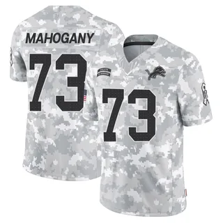 Men's Christian Mahogany Detroit Lions Men's Limited Arctic Camo 2024 Salute to Service Nike Jersey