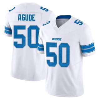 Mitchell Agude Detroit Lions Men's Limited Vapor F.U.S.E. 2nd Nike Jersey - White