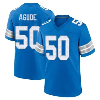 Mitchell Agude Detroit Lions Youth Game 2nd Nike Jersey - Blue