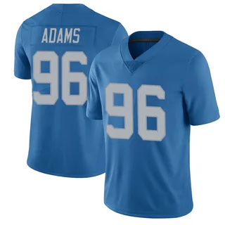 Myles Adams Detroit Lions Youth Limited Throwback Vapor Untouchable Nike Jersey - Blue
