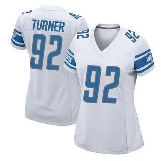 Payton Turner Detroit Lions Women's Game Nike Jersey - White