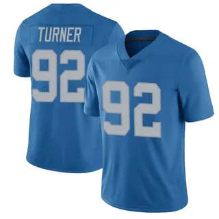 Payton Turner Detroit Lions Youth Limited Throwback Vapor Untouchable Nike Jersey - Blue