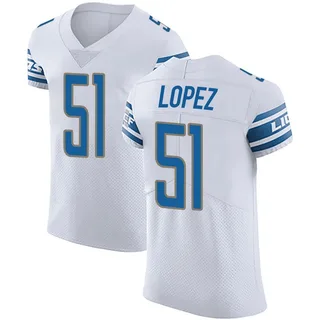 Roy Lopez Detroit Lions Men's Elite Vapor Untouchable Nike Jersey - White