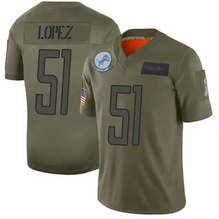 Roy Lopez Detroit Lions Men's Limited 2019 Salute to Service Nike Jersey - Camo