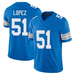 Roy Lopez Detroit Lions Men's Limited Vapor F.U.S.E. 2nd Nike Jersey - Blue