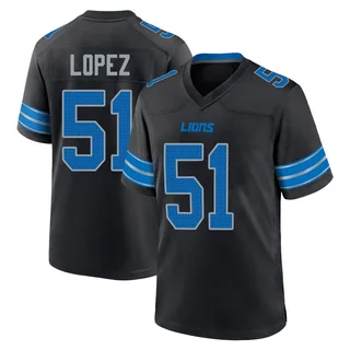 Roy Lopez Detroit Lions Youth Game Alternate 2nd Nike Jersey - Black