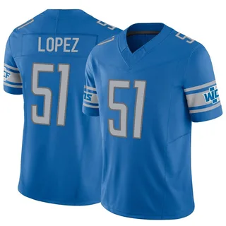 Roy Lopez Detroit Lions Youth Limited Vapor F.U.S.E. Nike Jersey - Blue
