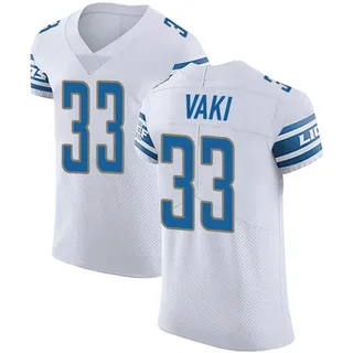 Sione Vaki Detroit Lions Men's Elite Vapor Untouchable Nike Jersey - White