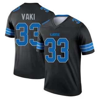 Sione Vaki Detroit Lions Men's Legend Nike Jersey - Black