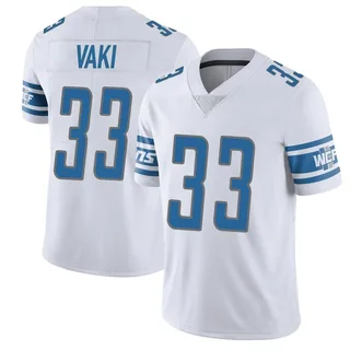 Sione Vaki Detroit Lions Men's Limited Vapor Untouchable Nike Jersey - White
