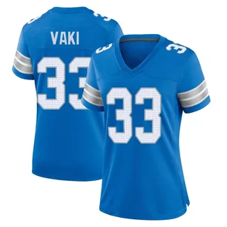 Sione Vaki Detroit Lions Women's Game 2nd Nike Jersey - Blue