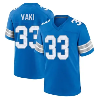 Sione Vaki Detroit Lions Youth Game 2nd Nike Jersey - Blue