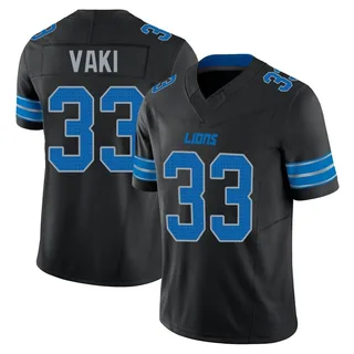 Sione Vaki Detroit Lions Youth Limited Alternate Vapor F.U.S.E. 2nd Nike Jersey - Black