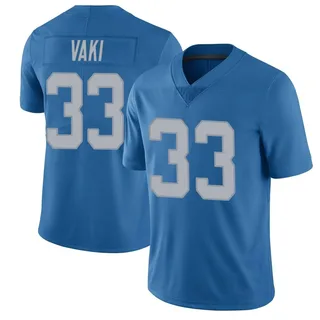 Sione Vaki Detroit Lions Youth Limited Throwback Vapor Untouchable Nike Jersey - Blue