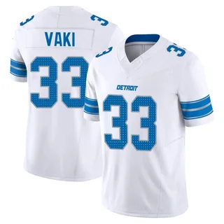 Sione Vaki Detroit Lions Youth Limited Vapor F.U.S.E. 2nd Nike Jersey - White