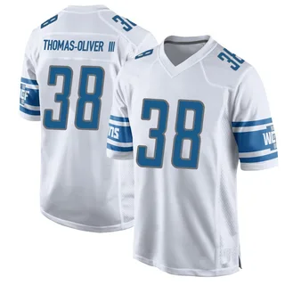 Stantley Thomas-Oliver III Detroit Lions Men's Game Nike Jersey - White