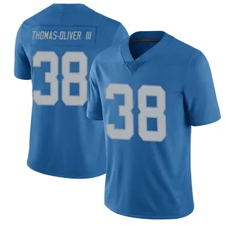 Stantley Thomas-Oliver III Detroit Lions Men's Limited Throwback Vapor Untouchable Nike Jersey - Blue