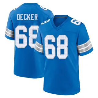Taylor Decker Detroit Lions Men's Game 2nd Nike Jersey - Blue