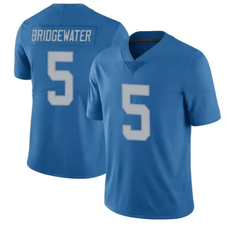 Teddy Bridgewater Detroit Lions Men's Limited Throwback Vapor Untouchable Nike Jersey - Blue