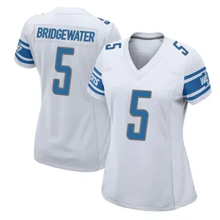 Teddy Bridgewater Detroit Lions Women's Game Nike Jersey - White