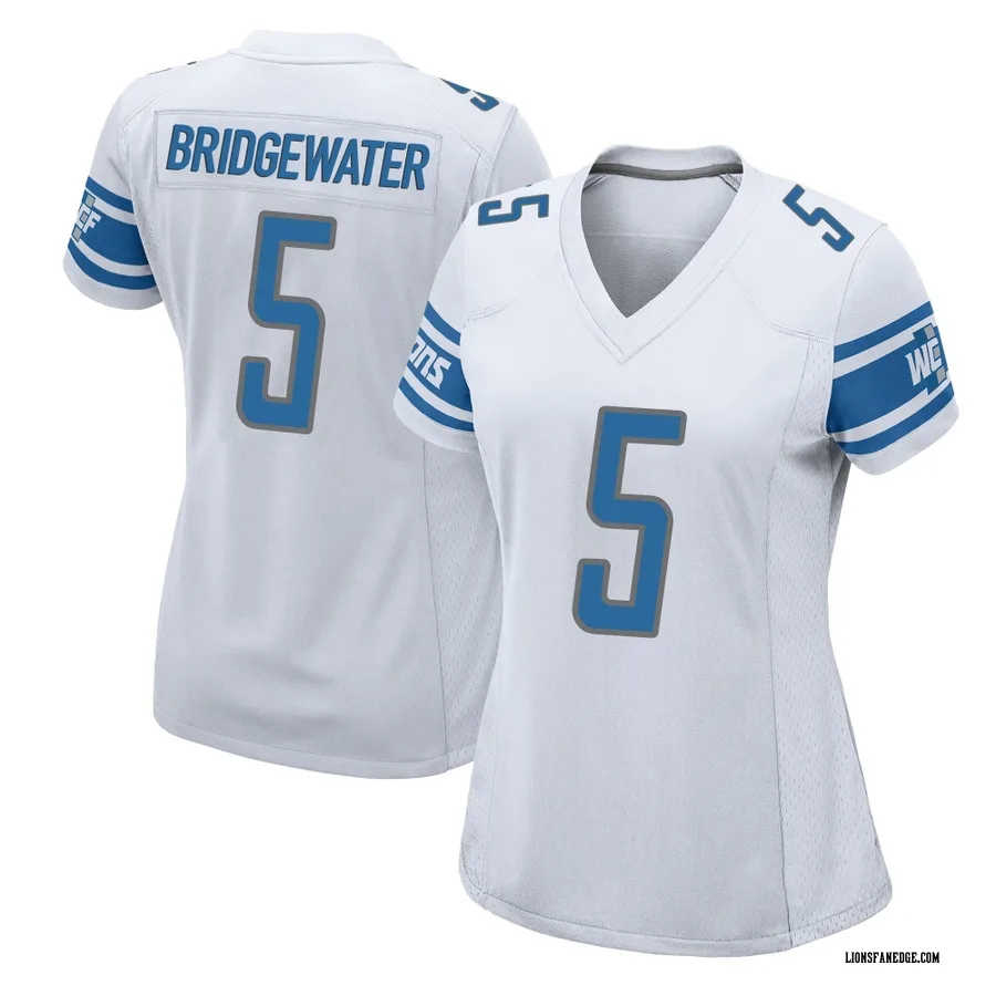Teddy Bridgewater Detroit Lions Women's Game Nike Jersey - White