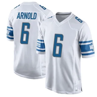 Terrion Arnold Detroit Lions Men's Game Nike Jersey - White