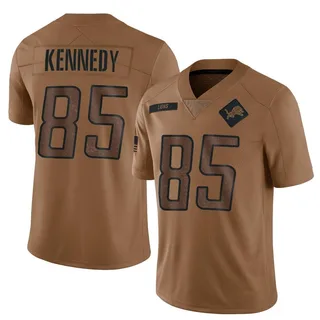 Tom Kennedy Detroit Lions Men's Limited 2023 Salute To Service Jersey - Brown