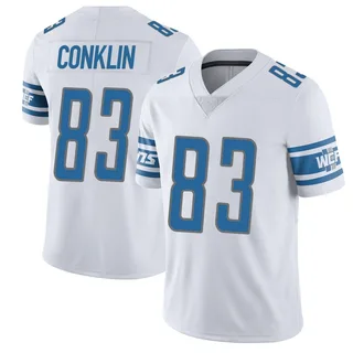 Tyler Conklin Detroit Lions Men's Limited Vapor Untouchable Nike Jersey - White