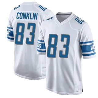 Tyler Conklin Detroit Lions Youth Game Nike Jersey - White
