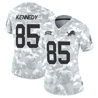 Women's Tom Kennedy Detroit Lions Women's Limited Arctic Camo 2024 Salute to Service Nike Jersey