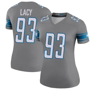 Women's Tyler Lacy Detroit Lions Women's Steel Color Rush Legend Nike Jersey