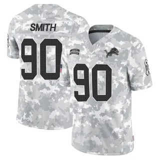 Youth Chris Smith Detroit Lions Youth Limited Arctic Camo 2024 Salute to Service Nike Jersey