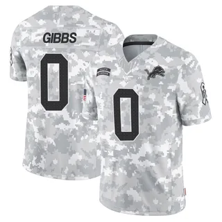 Youth Jahmyr Gibbs Detroit Lions Youth Limited Arctic Camo 2024 Salute to Service Nike Jersey