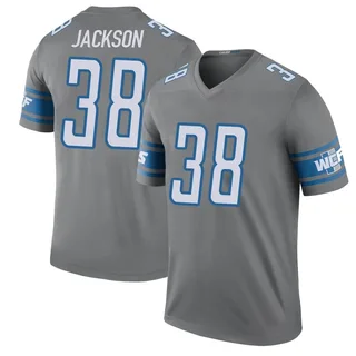 Youth Justin Jackson Detroit Lions Youth Steel Color Rush Legend Jersey
