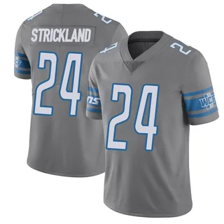 Youth Loren Strickland Detroit Lions Youth Limited Color Rush Steel Vapor Untouchable Nike Jersey