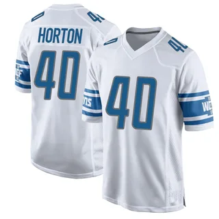 Zach Horton Detroit Lions Youth Game Nike Jersey - White