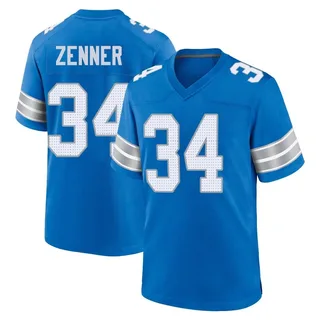 Zach Zenner Detroit Lions Men's Game 2nd Nike Jersey - Blue